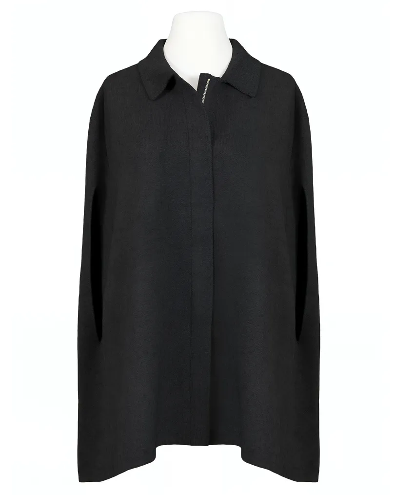 Cape Jacke in  schwarz von Made in Italy (Bild 1)