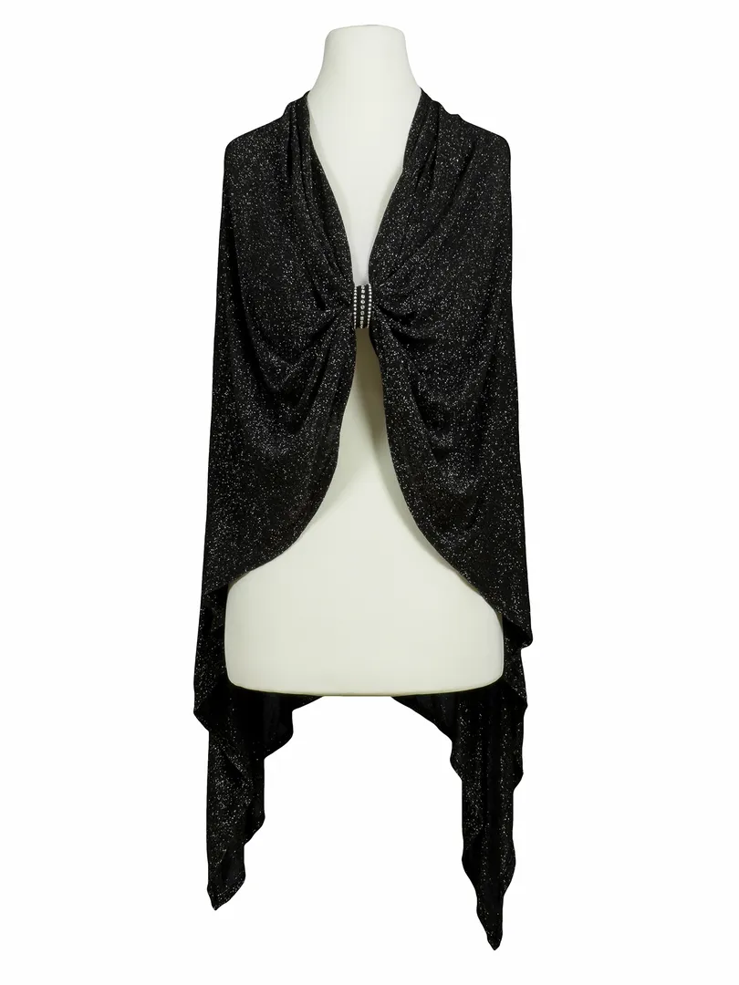 Poncho Lurex Feinstrick in  schwarz von RESTART (Bild 2)