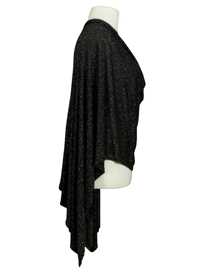 Poncho Lurex Feinstrick in  schwarz von RESTART (Bild 3)