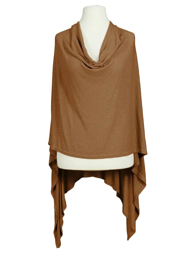 Poncho Lurex Feinstrick in terra von RESTART