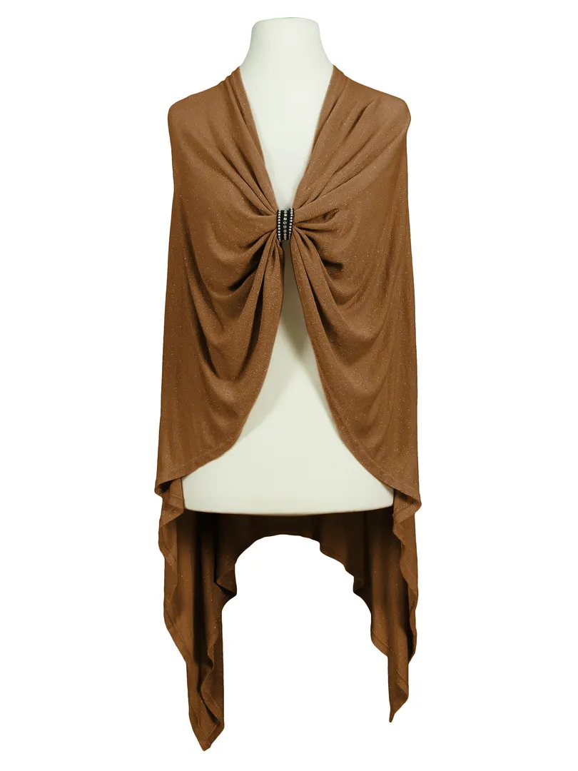 Poncho Lurex Feinstrick in  terra von RESTART (Bild 2)