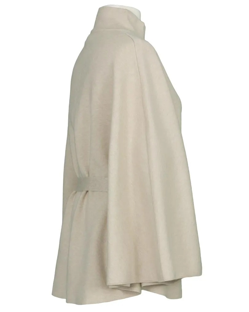 Cape mit Bindeg�rtel in  beige von  (Bild 2)