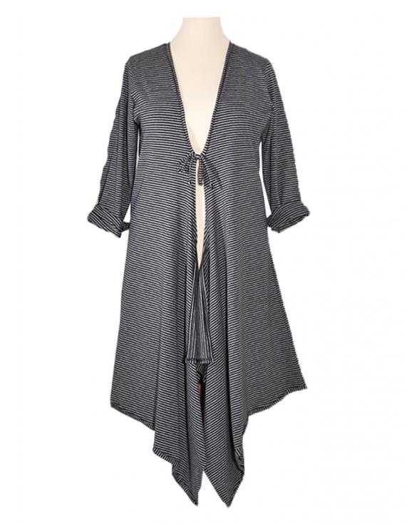 Cardigan Streifen in  schwarz von FASHION (Bild 1)