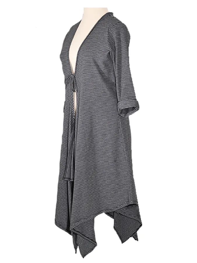 Cardigan Streifen in  schwarz von FASHION (Bild 2)