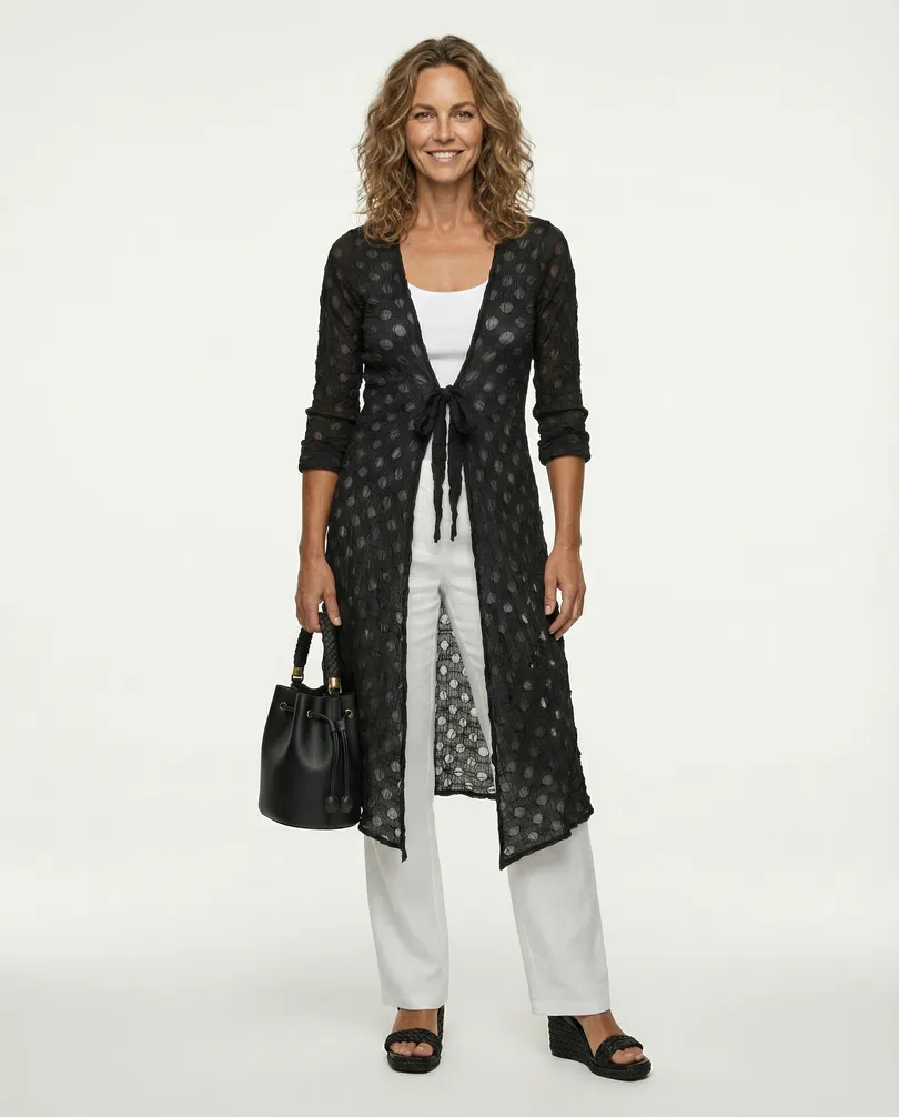 Cardigan in  schwarz von FASHION (Bild 2)