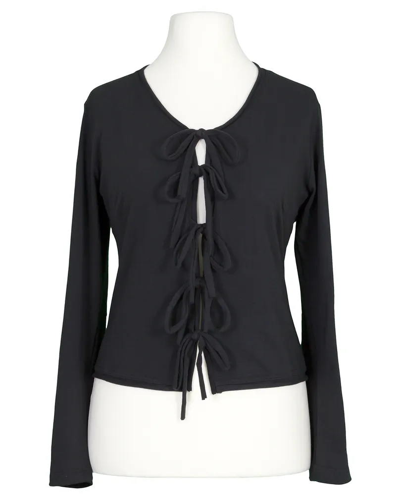 Cardigan Baumwolle in  schwarz von FASHION (Bild 1)