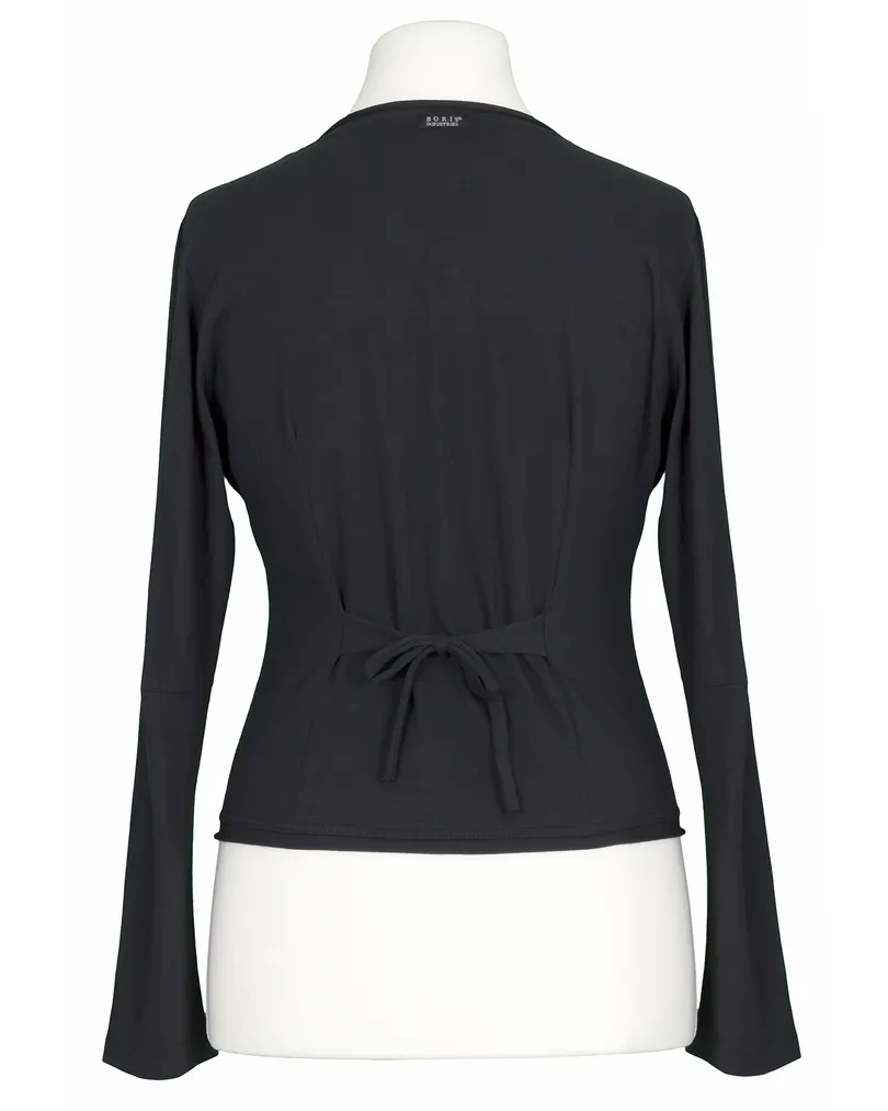 Cardigan Baumwolle in  schwarz von FASHION (Bild 3)