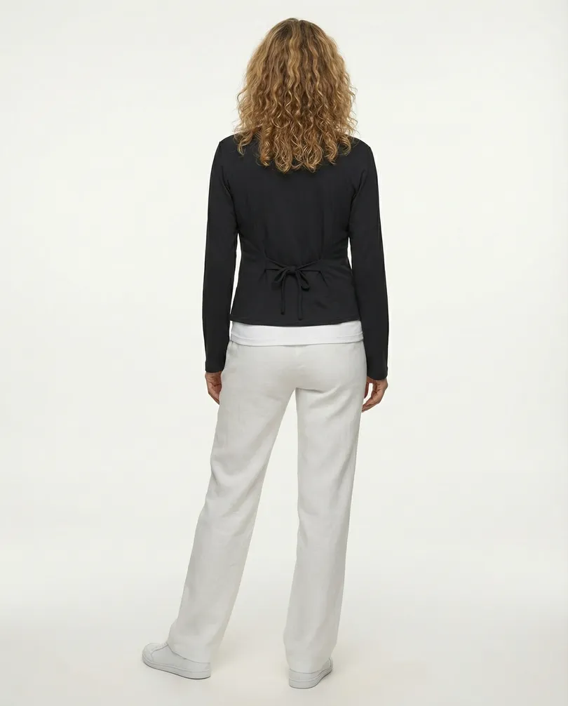 Cardigan Baumwolle in  schwarz von FASHION (Bild 5)
