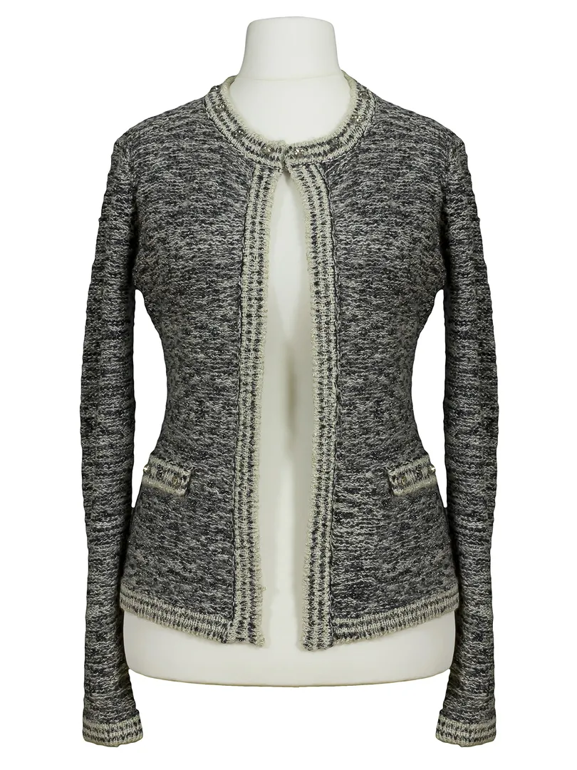 Cardigan Glanzgarn in  schwarz von e-women (Bild 1)