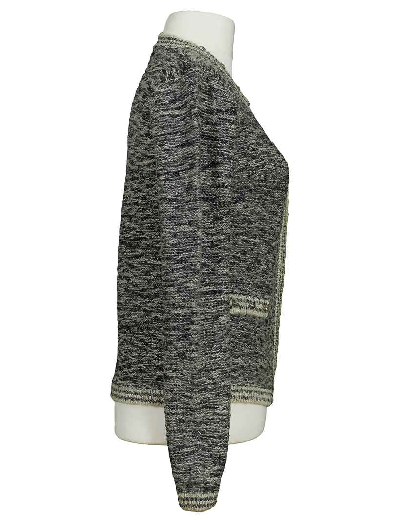 Cardigan Glanzgarn in  schwarz von e-women (Bild 2)