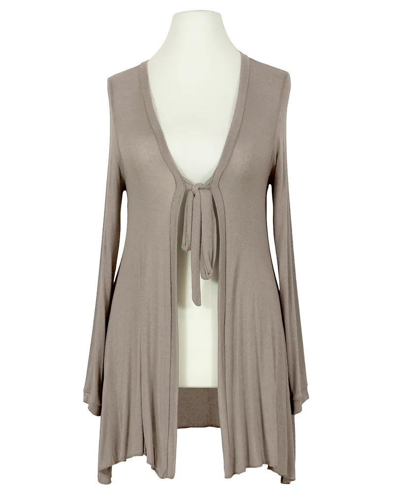 Cardigan Viskose in  taupe von Made in Italy (Bild 1)