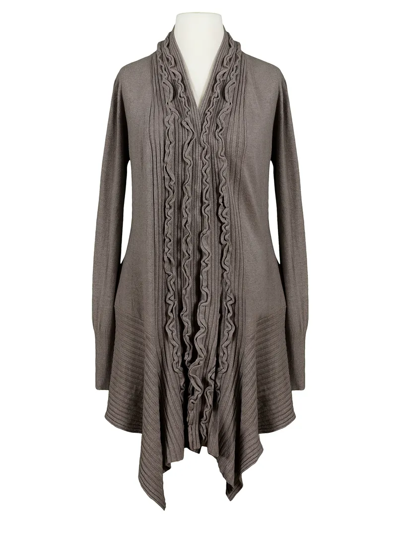 Strickh�lle Volant in  braun von Preziosa (Bild 1)