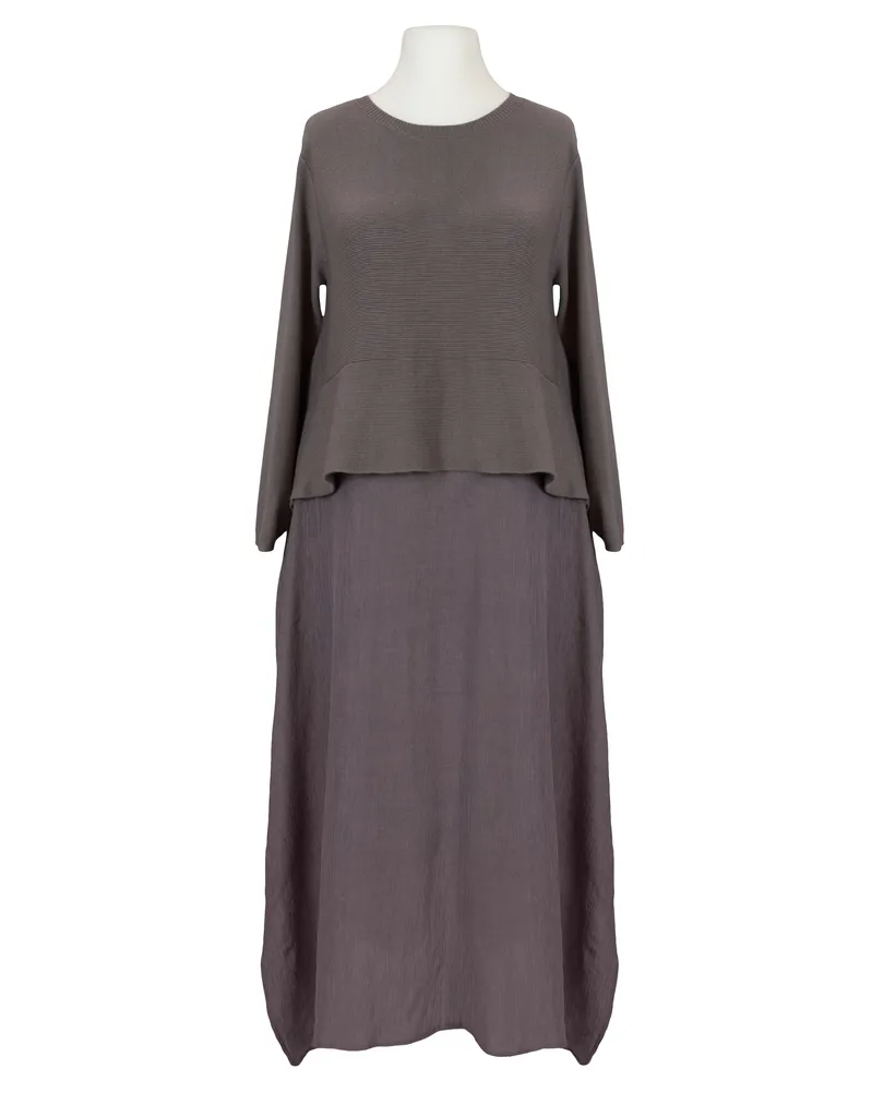 Chasuble Kleid in braun von Made in Italy