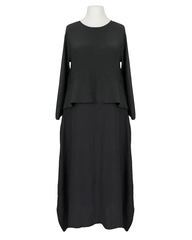 Chasuble Kleid in  schwarz von Made in Italy (Bild 1)