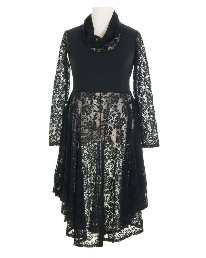 Chasuble Kleid mit Spitze in  schwarz von FASHION (Bild 1)