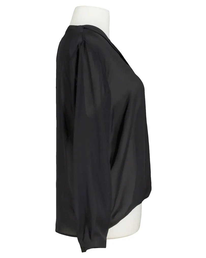 Chiffon Bluse in  schwarz von Respect Italy (Bild 2)