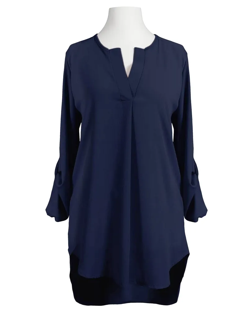 Bluse Tunikastil in blau von Diana