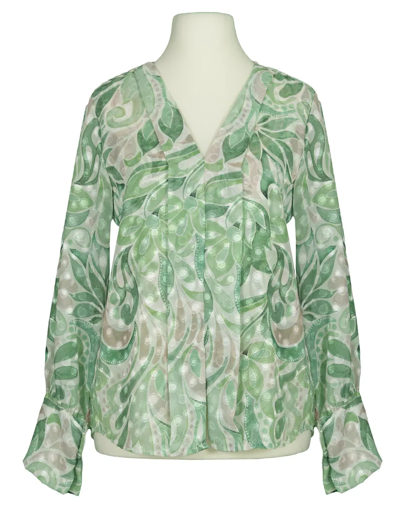Chiffon Blusenshirt Floral in  lindgr�n von Lamiar (Bild 1)