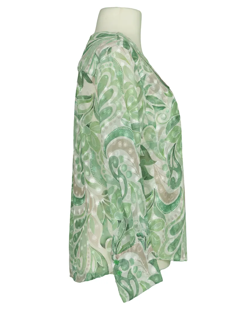 Chiffon Blusenshirt Floral in  lindgr�n von Lamiar (Bild 2)