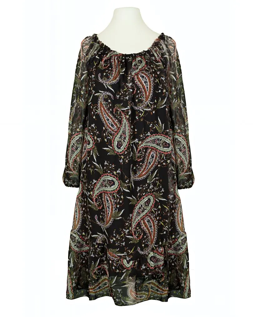 Chiffon Kleid Paisley in  schwarz von Diana (Bild 1)