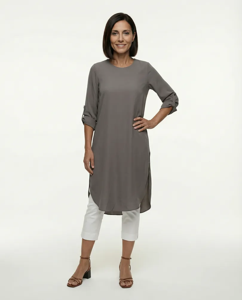 Bluse Chiffon in  braun von Moda (Bild 3)