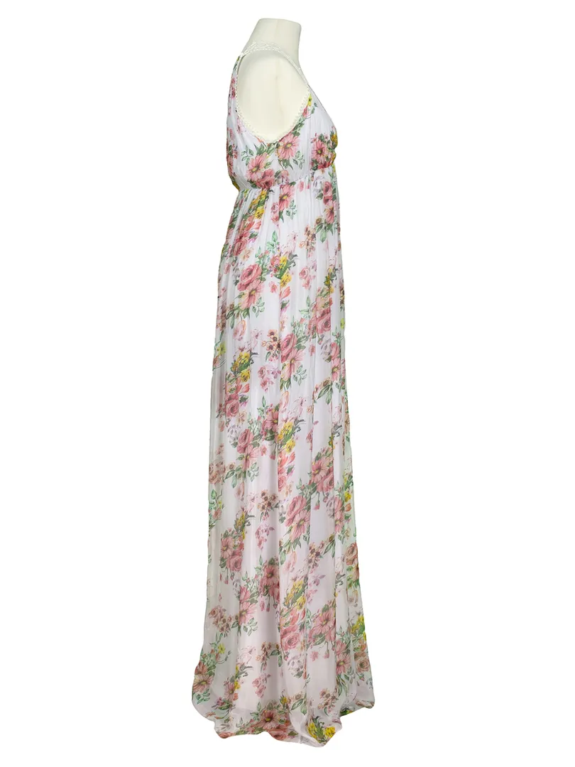 Maxikleid mit Seide in  wei� von Montan (Bild 2)