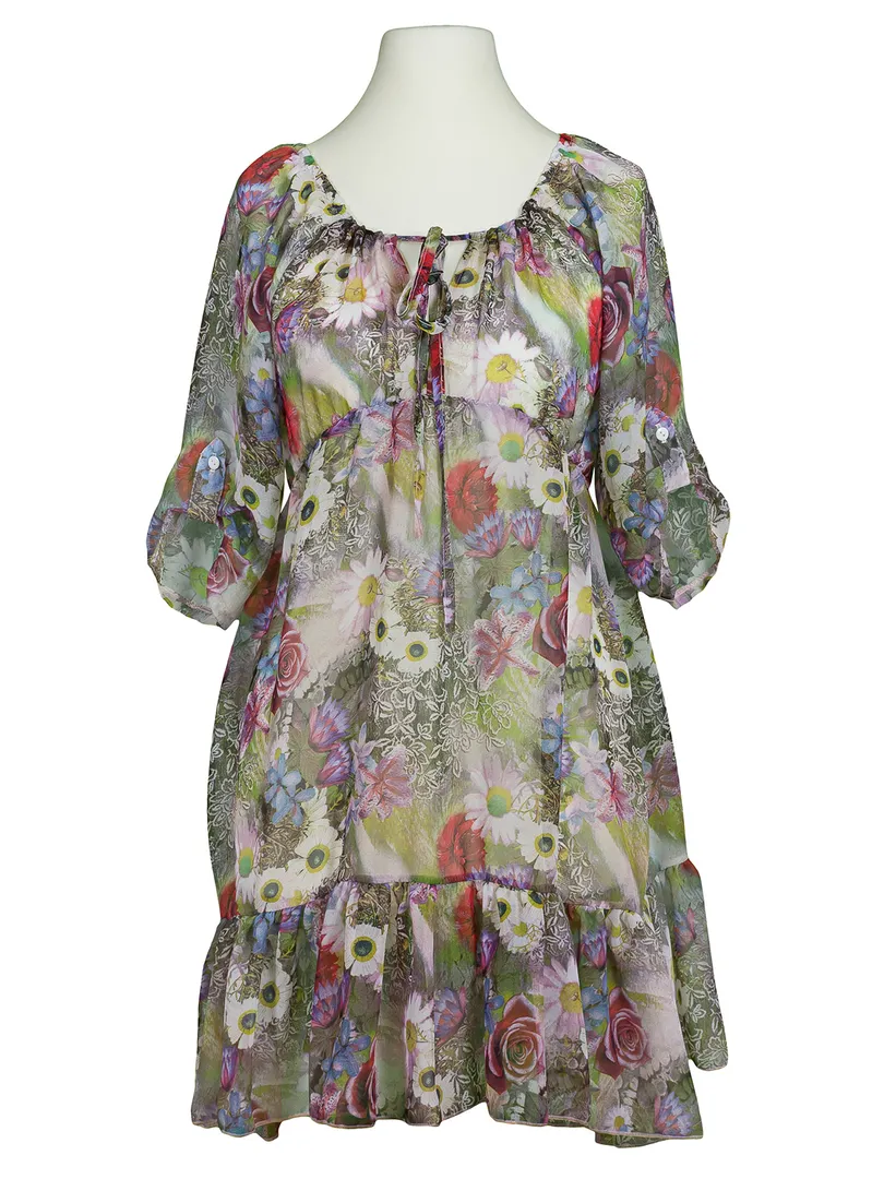Chiffon Tunika floral in  grau von A. de Zarina (Bild 1)