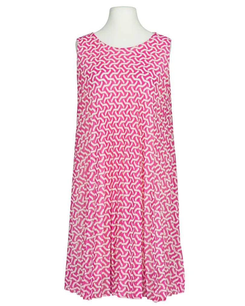 Chiffonkleid Plissee in  pink von Made in Italy (Bild 1)