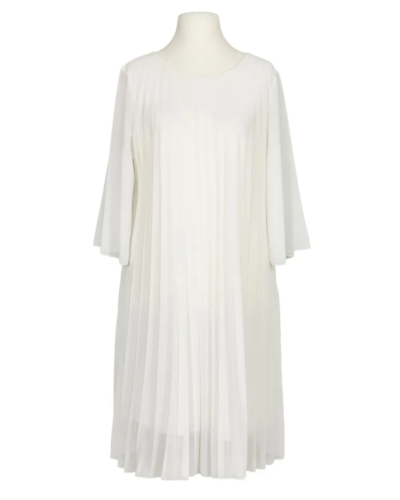 Chiffonkleid Plissee in  wei� von Made in Italy (Bild 1)