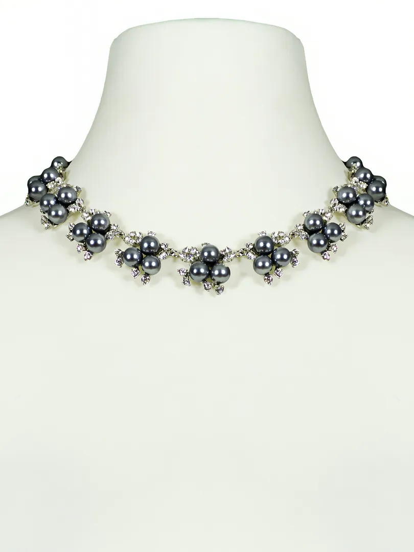 Kette mit Perlen in  grau von Fashion Jewelry (Bild 2)