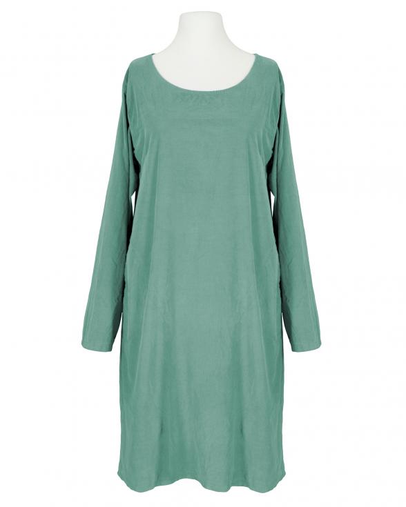 Cordkleid Baumwolle in aqua von Made in Italy