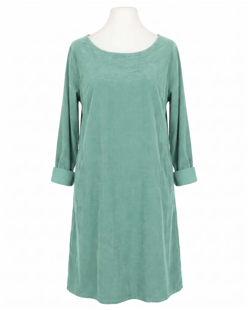 Cordkleid Baumwolle in  aqua von Made in Italy (Bild 1)