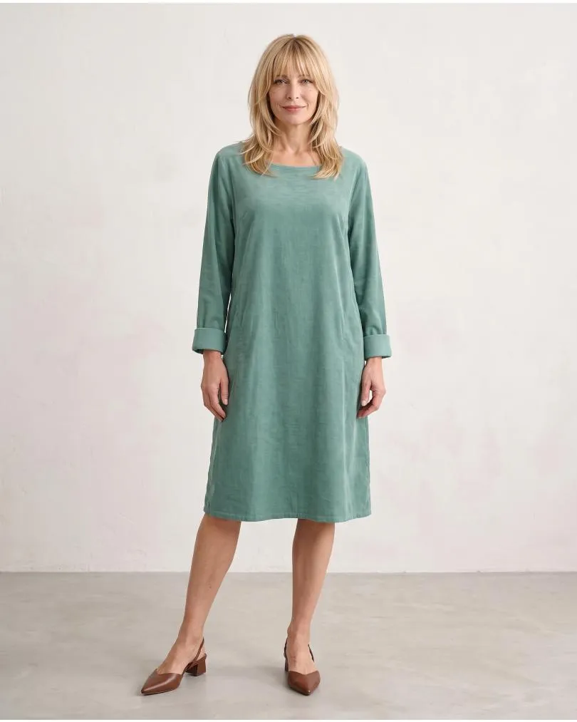 Cordkleid Baumwolle in  aqua von Made in Italy (Bild 3)