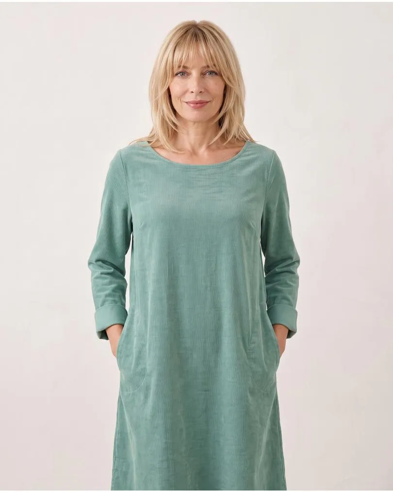 Cordkleid Baumwolle in  aqua von Made in Italy (Bild 6)