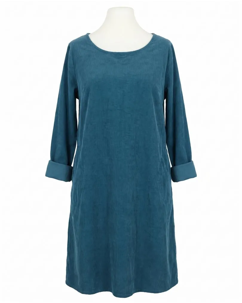 Cordkleid Baumwolle in  blaugr�n von Made in Italy (Bild 1)