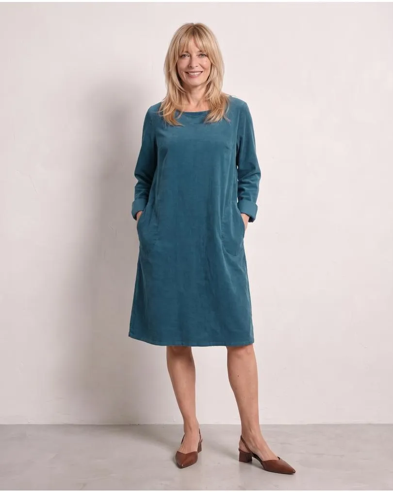 Cordkleid Baumwolle in  blaugr�n von Made in Italy (Bild 4)