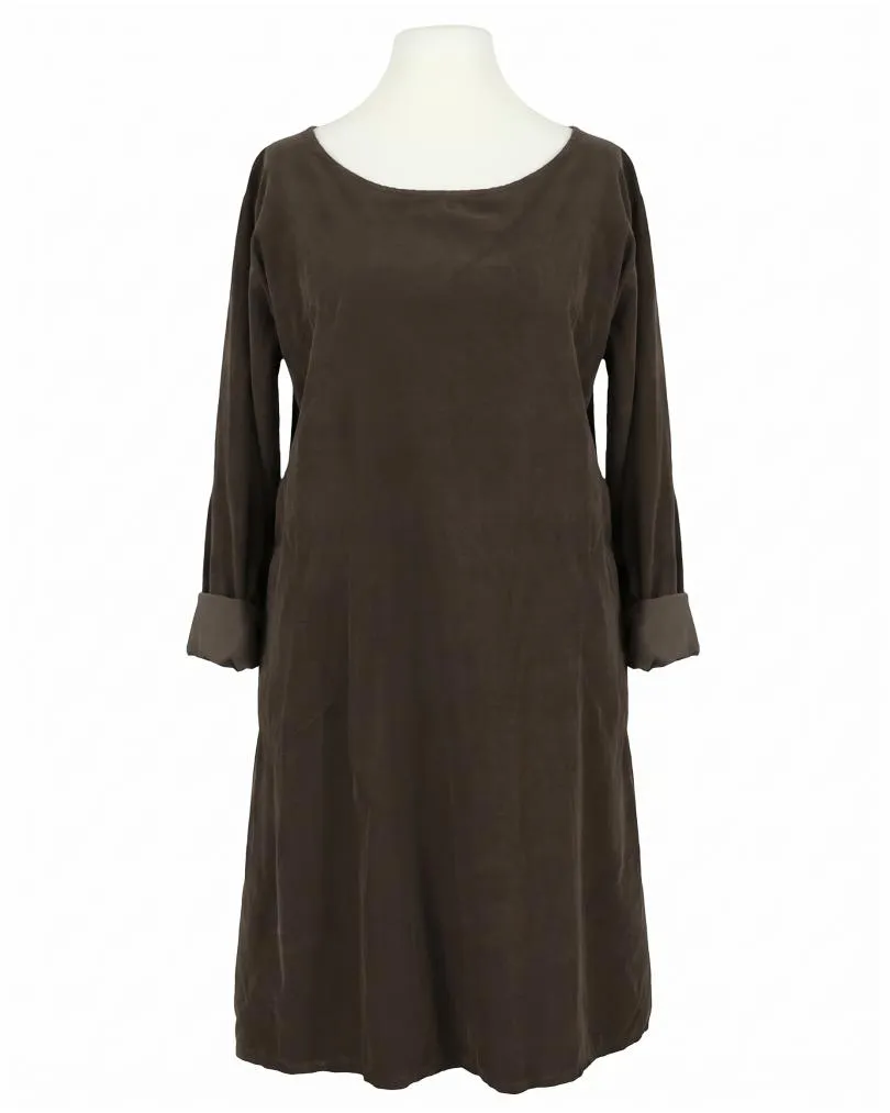 Cordkleid Baumwolle in  braun von Made in Italy (Bild 1)