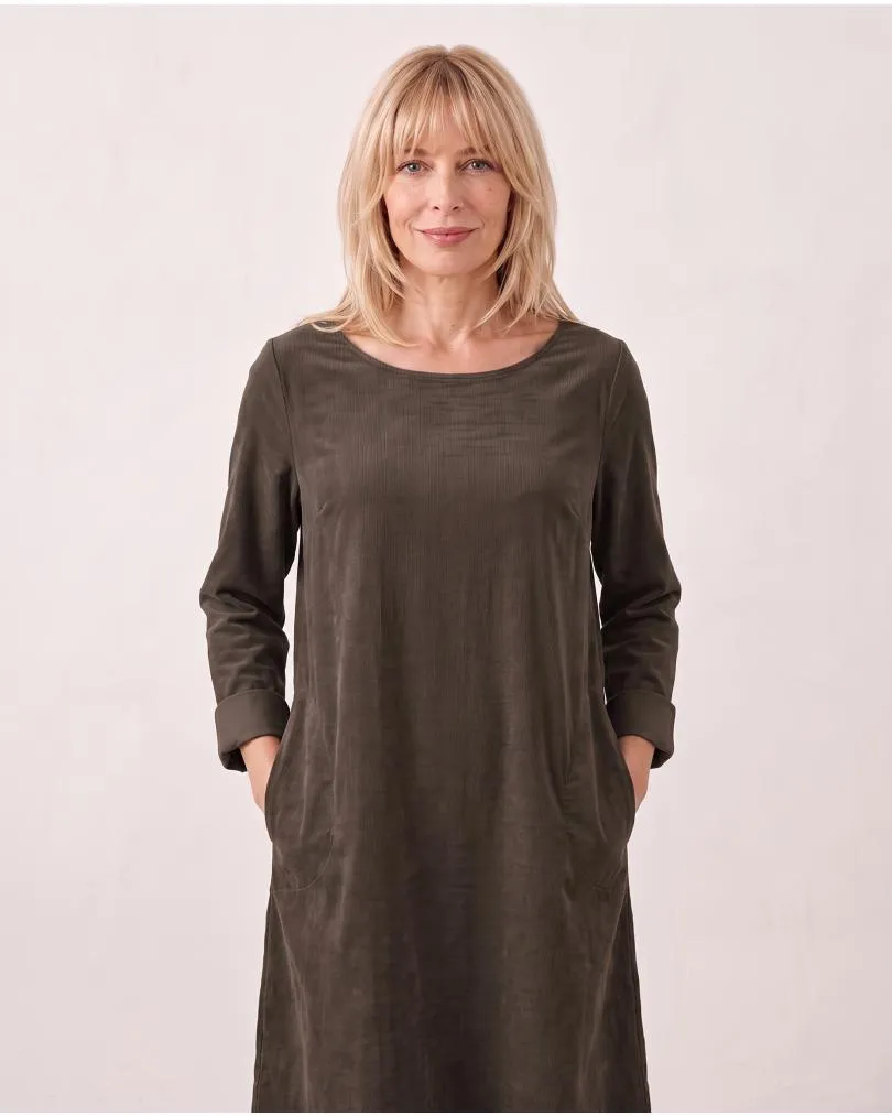 Cordkleid Baumwolle in  braun von Made in Italy (Bild 6)