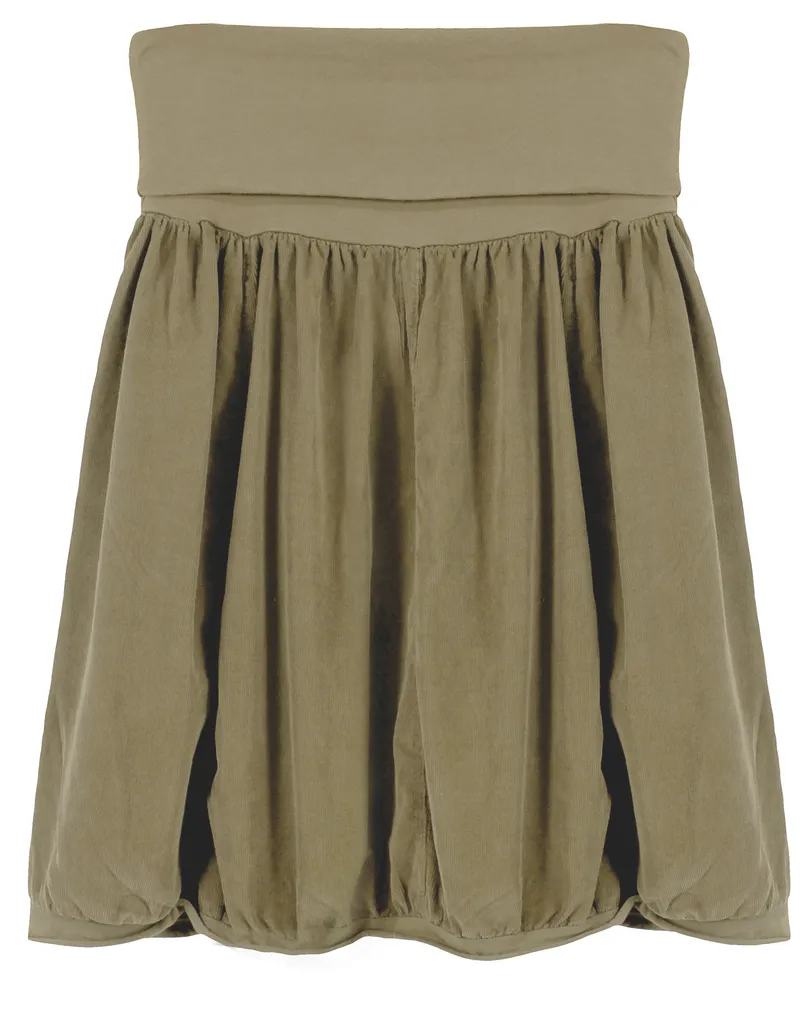 Cordrock Ballonform in taupe von Diana