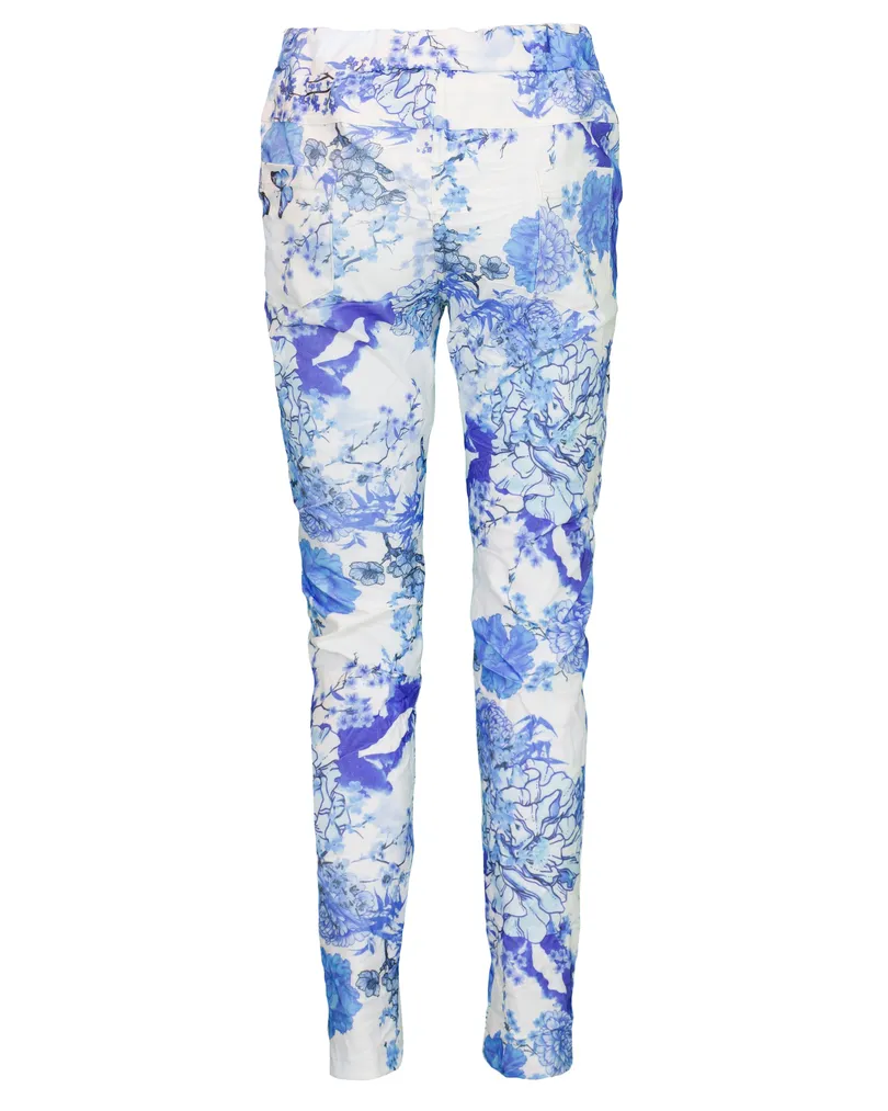 Crash Hose Floral in  blau von Selected Touch (Bild 2)