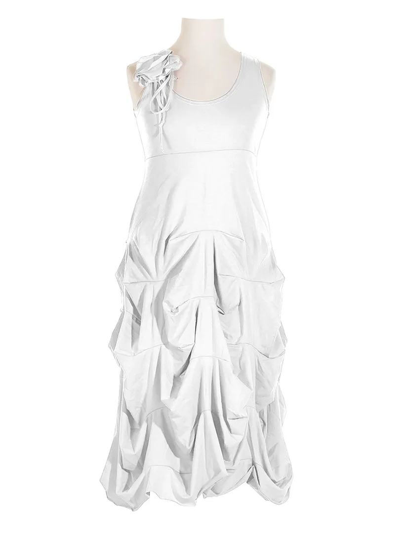 Empire Kleid Bl�te in  wei� von FASHION (Bild 1)