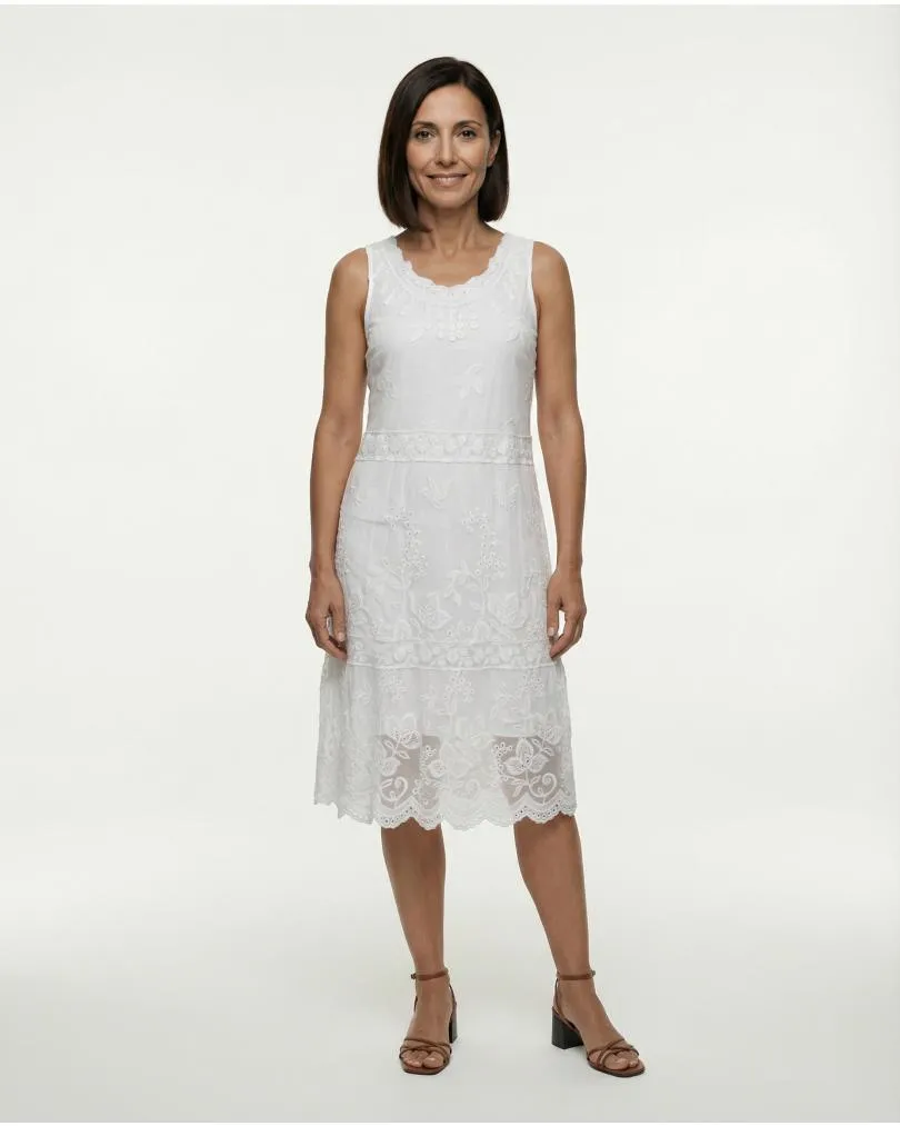 Empire Spitzenkleid in  wei� von Spaziodonna (Bild 1)