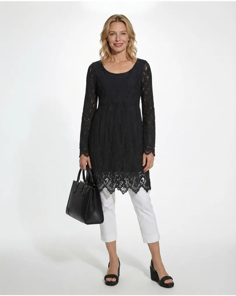 Empire Spitzenkleid in  schwarz von Diana (Bild 3)