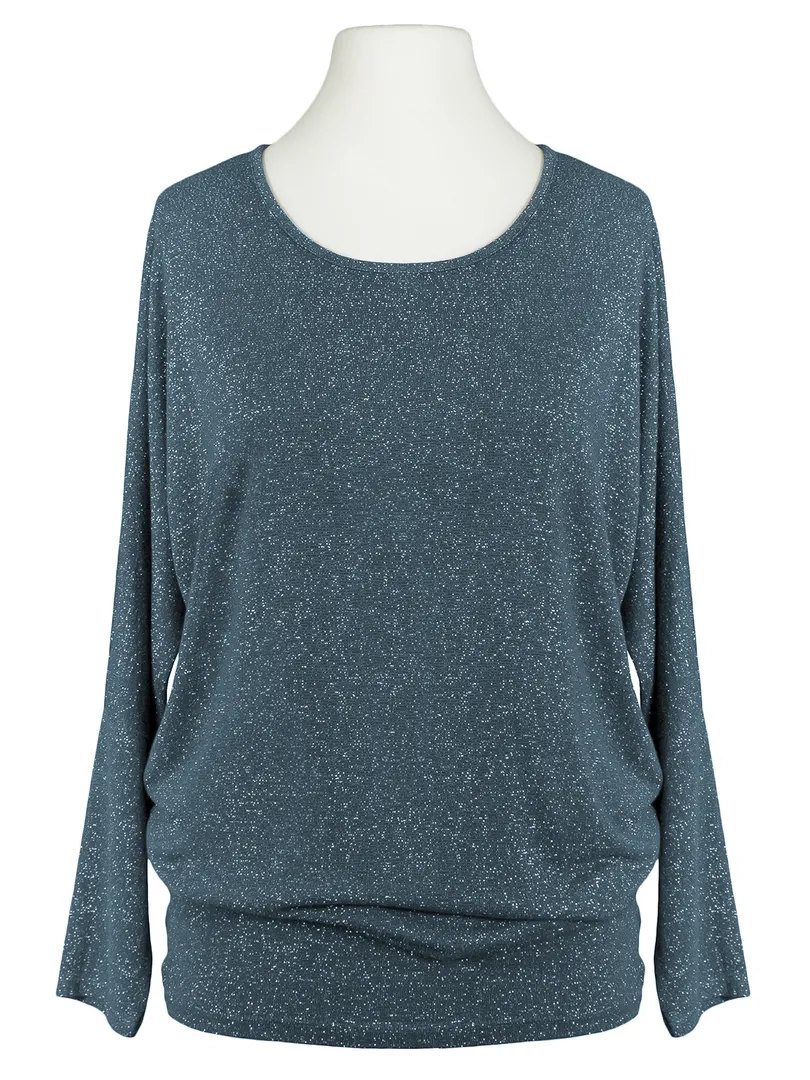Long Shirt mit Lurex in  blau von Diana (Bild 1)