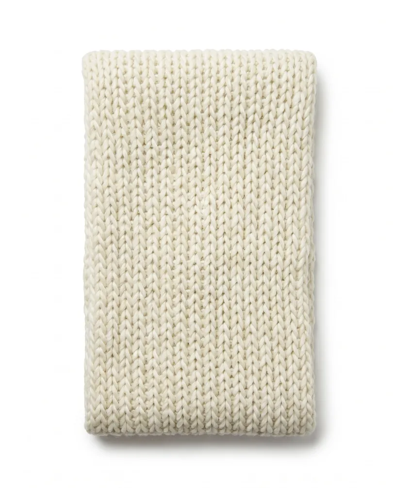 Grobstrick Schlauch Schal in  ecru von fashion made in italy (Bild 1)
