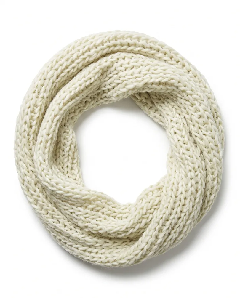 Grobstrick Schlauch Schal in  ecru von fashion made in italy (Bild 2)