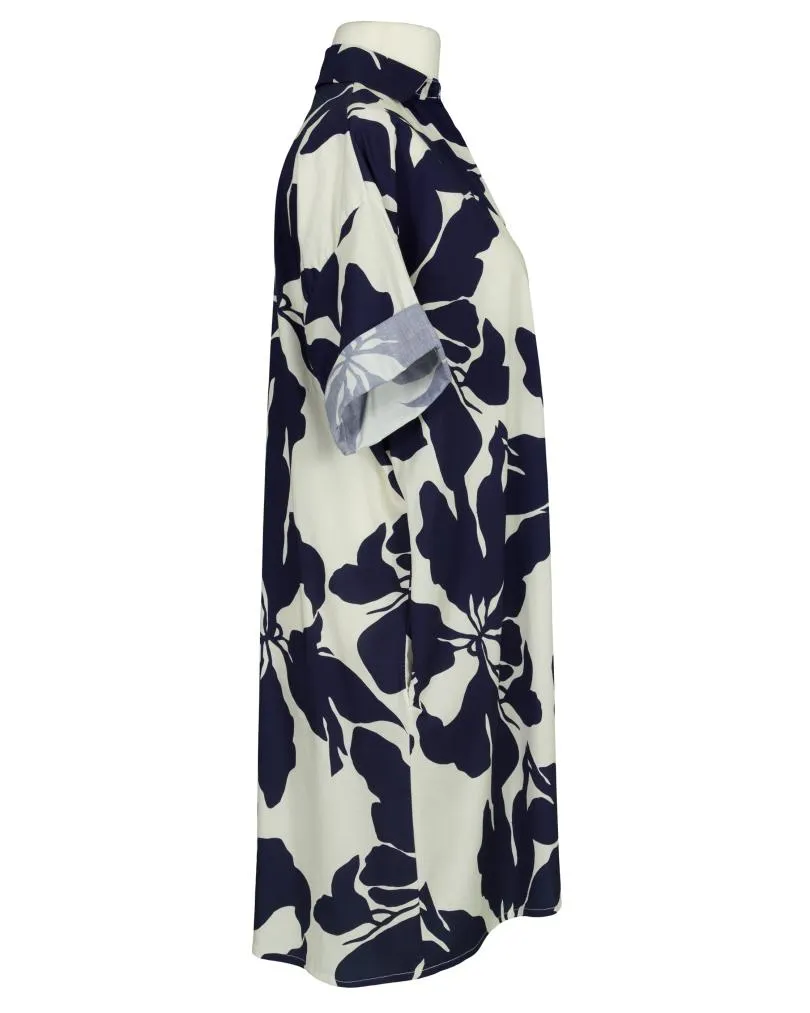 Hemdblusenkleid Floral in  blau von New Collection (Bild 3)