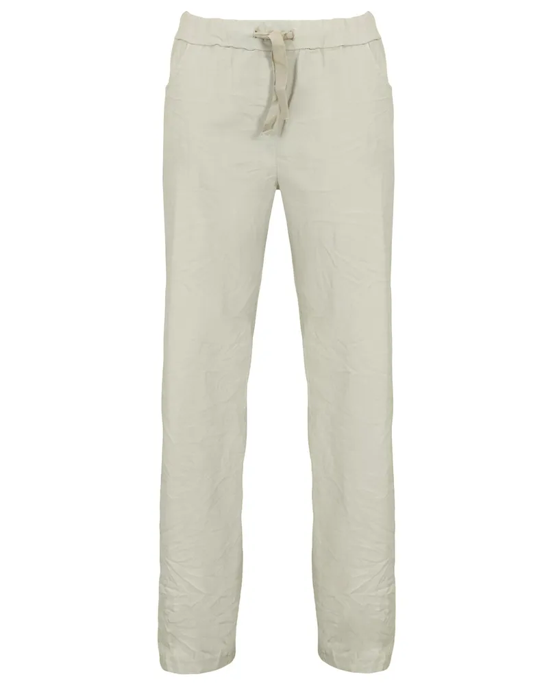 Hose Crash Optik in beige von Moda Italia