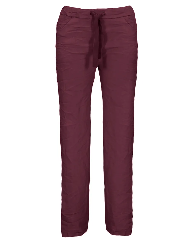 Hose Crash Optik in  bordeaux von Moda Italia (Bild 1)