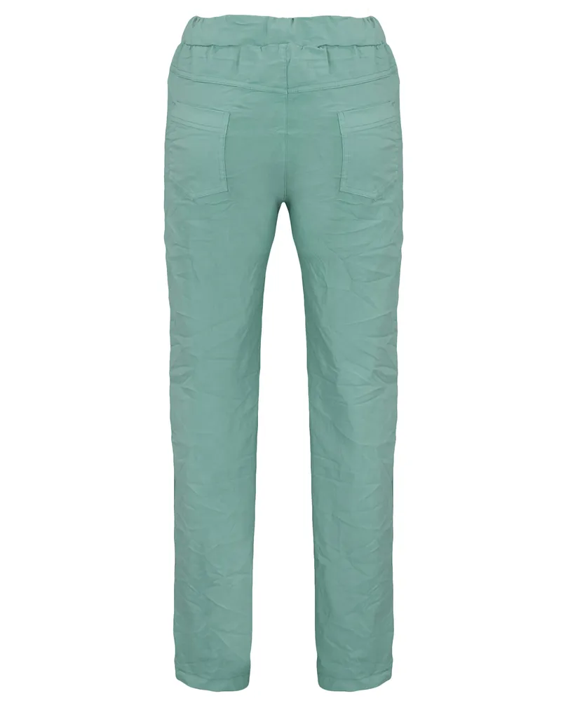 Hose Crash Optik in  jade von Moda Italia (Bild 2)